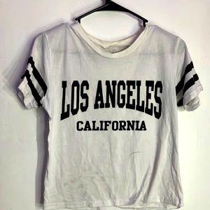 Black and white Los Angeles shirt